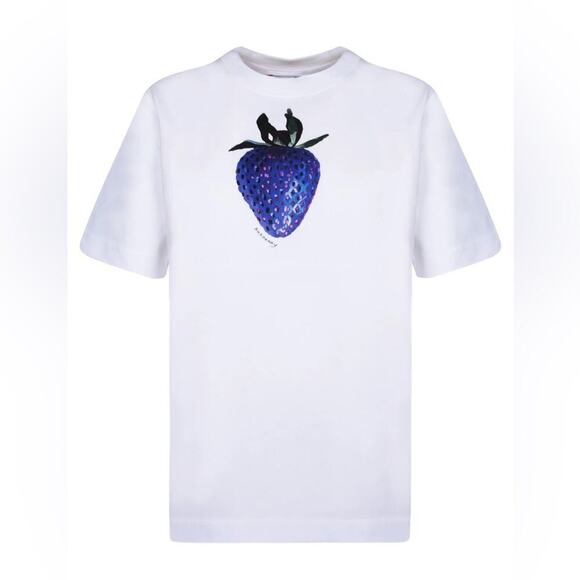 Burberry Strawberry-Printed Crewneck T-Shirt S NWT - Picture 1 of 6